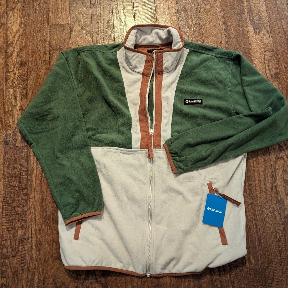 Columbia Men's Back Bowl Retro Colour Block Fleece Men's size L - Picture 2 of 13